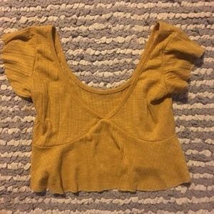 Yellow Crop Top